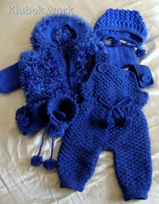 Вязаный комплект для мальчика. Размер 03-09 мес. Вязаный комплект для мальчика. Размер 03-09 мес.