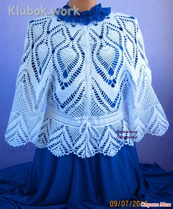 Жакет "ПАРИЖАНКА" , связанный Валентиной Литвиновой Жакет "ПАРИЖАНКА" , связанный Валентиной Литвиновой