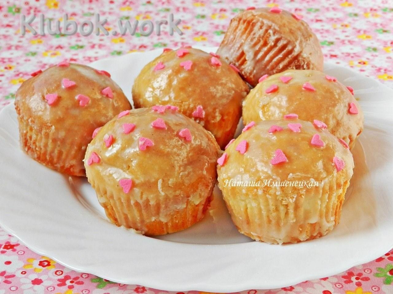 Кексы на сметане с яблоком Кексы на сметане с яблоком