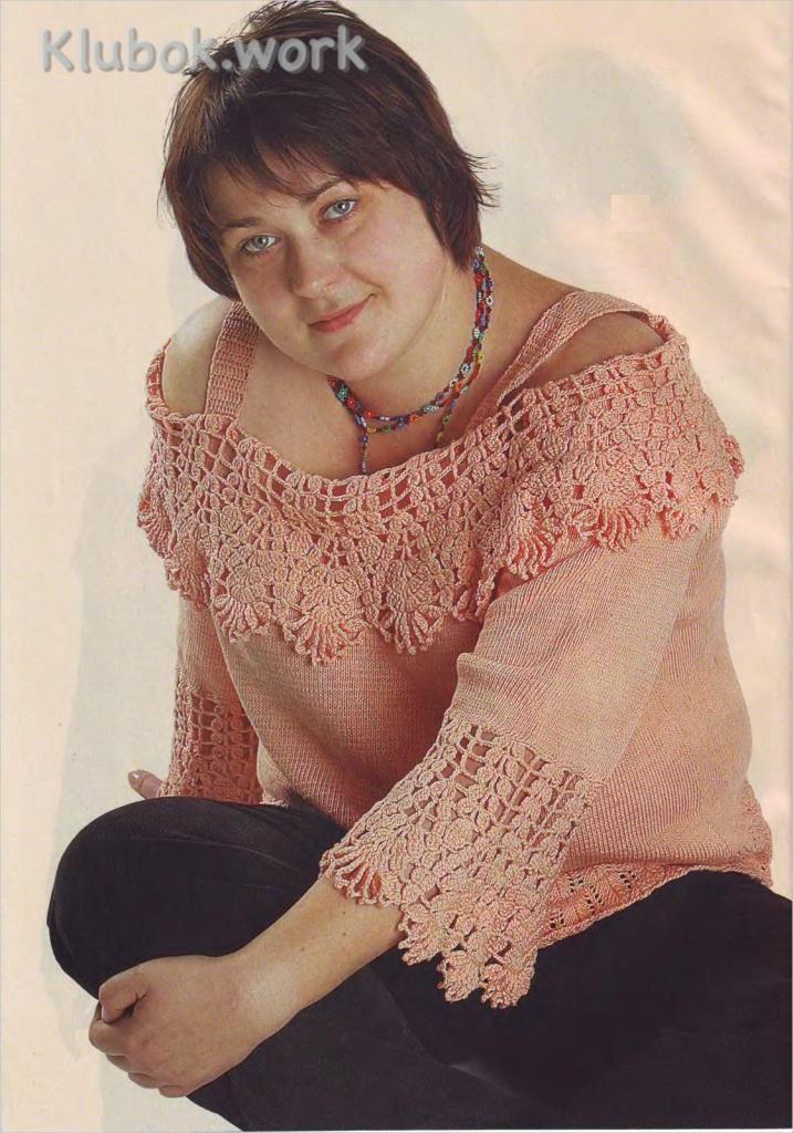 Пуловер для солидных дам, смелых и решительных Пуловер для солидных дам, смелых и решительных