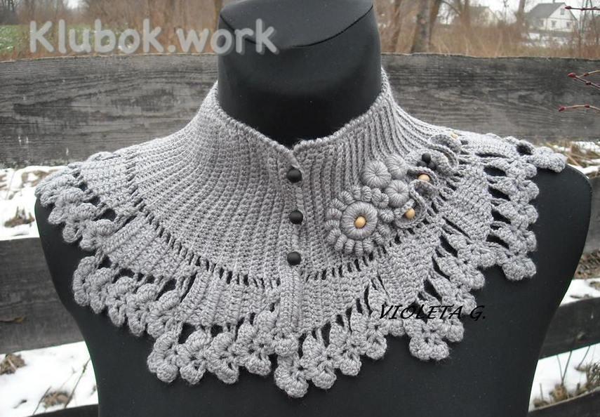 Тёплые и красивые манишки от литовского мастера Violeta Palazijaite-Gaveniene. Тёплые и красивые манишки от литовского мастера Violeta Palazijaite-Gaveniene.