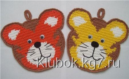 Прихватки "Тигрята" Прихватки "Тигрята"