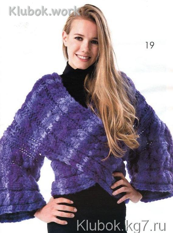 ЖАКЕТ-ШАРФ СПИЦАМИ