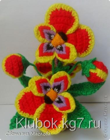 Красивые цветы крючком Светнаны Масловой/страна мастеров