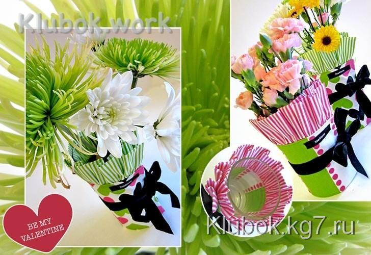 Милая вазочка своими руками Милая вазочка своими руками