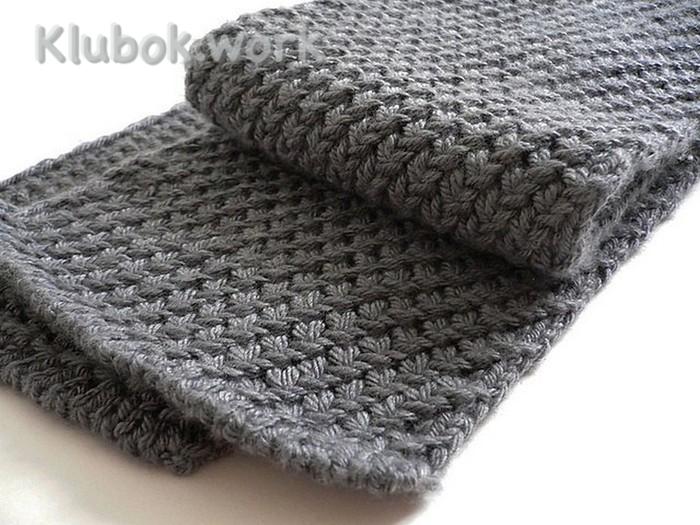 Теплый мужской шарф by Kyoko Nakayoshi Теплый мужской шарф by Kyoko Nakayoshi