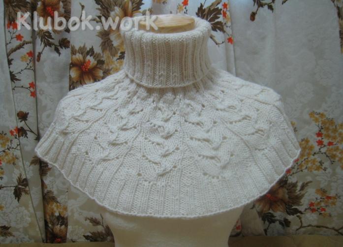 БЕРЕТ И ГОРЖЕТКА СВЯЗАННЫЕ ПО МОТИВУ УЗОРА  ВЕТКА И ЛИСТЬЯ БЕРЕТ И ГОРЖЕТКА СВЯЗАННЫЕ ПО МОТИВУ УЗОРА  ВЕТКА И ЛИСТЬЯ