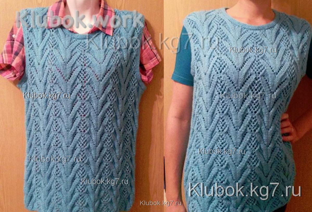 Жилет спицами Жилет спицами