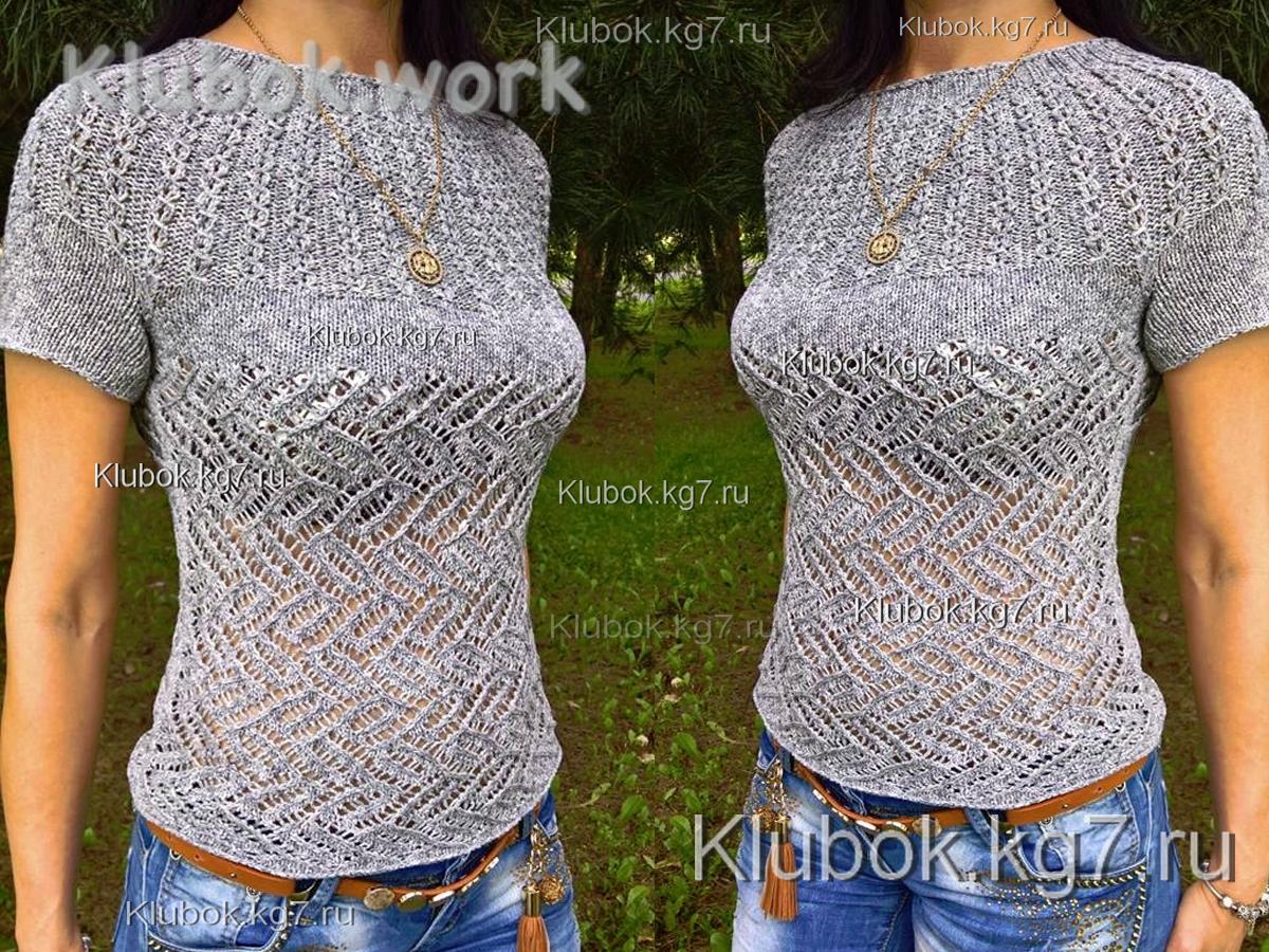 Стильный топ спицами Стильный топ спицами