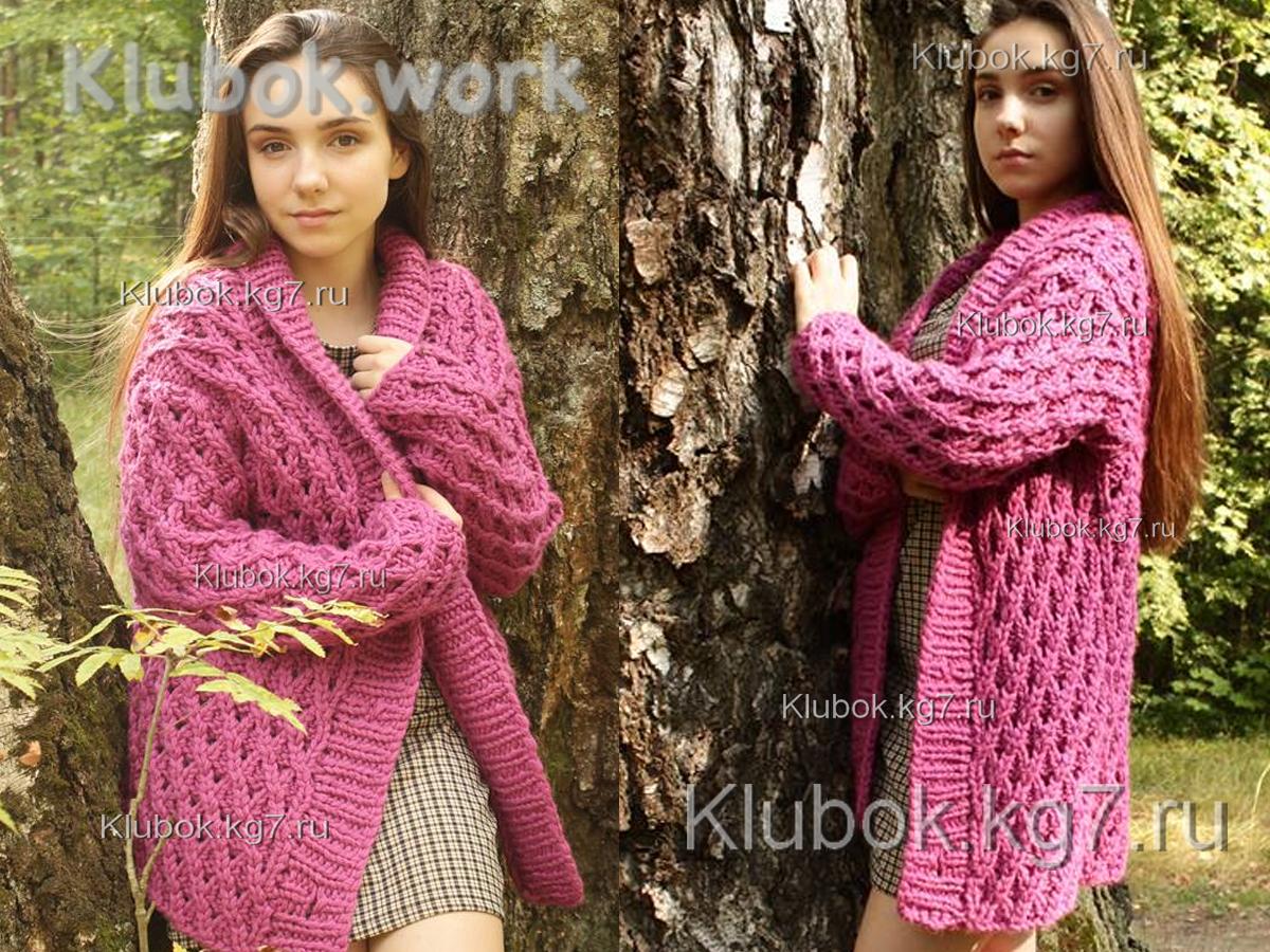 Красивый кардиган спицами Красивый кардиган спицами