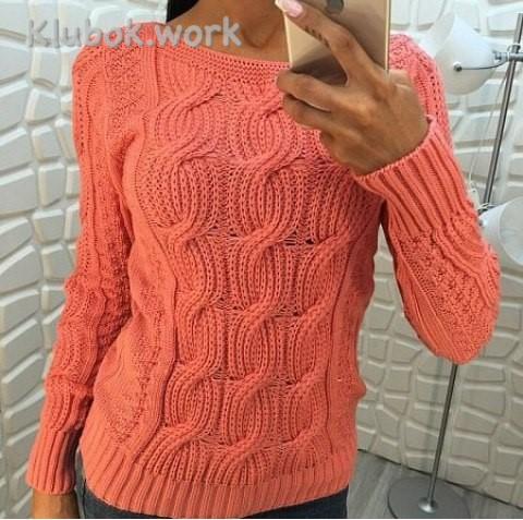 Узор для пуловера спицами Узор для пуловера спицами