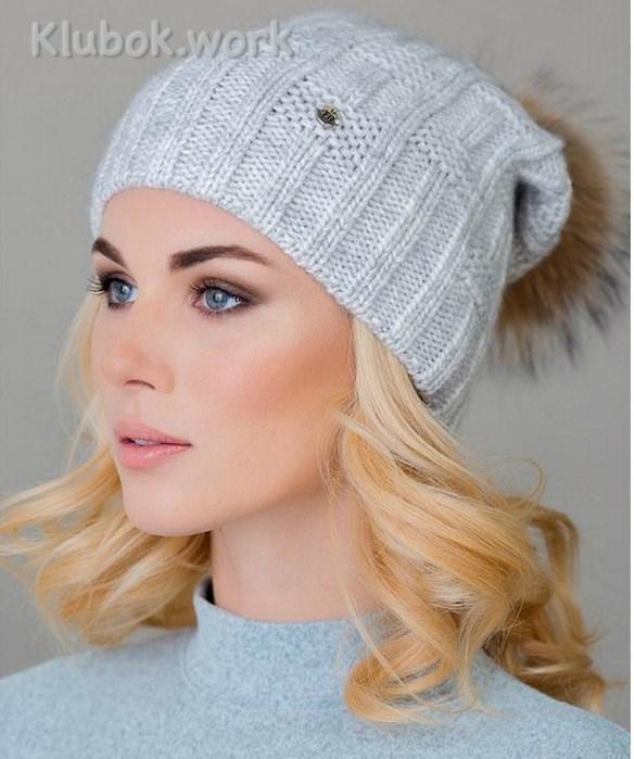 Вязаная шапка спицами Вязаная шапка спицами