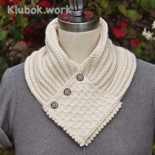 Интересная манишка-воротник Узор  Интересная манишка-воротник Узор