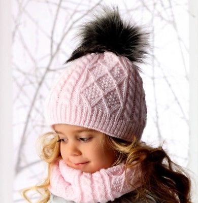 Шапка и снуд спицами для девочки Шапка и снуд спицами для девочки