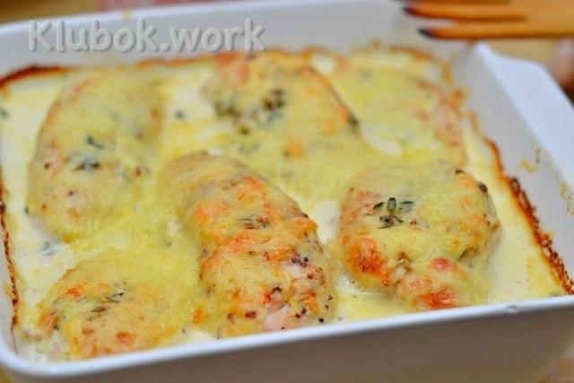 Куриное филе в сливочном соусе Куриное филе в сливочном соусе