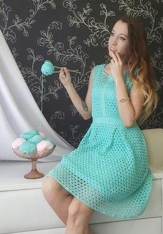Плaтьe Тиффaни крючкoм  Плaтьe Тиффaни крючкoм