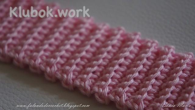 Граненая резинка крючком - мастер-класс  .... Граненая резинка крючком - мастер-класс  ....