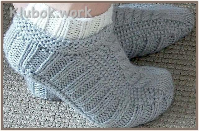 Теплые и мягкие следочки - носочки спицами Теплые и мягкие следочки - носочки спицами