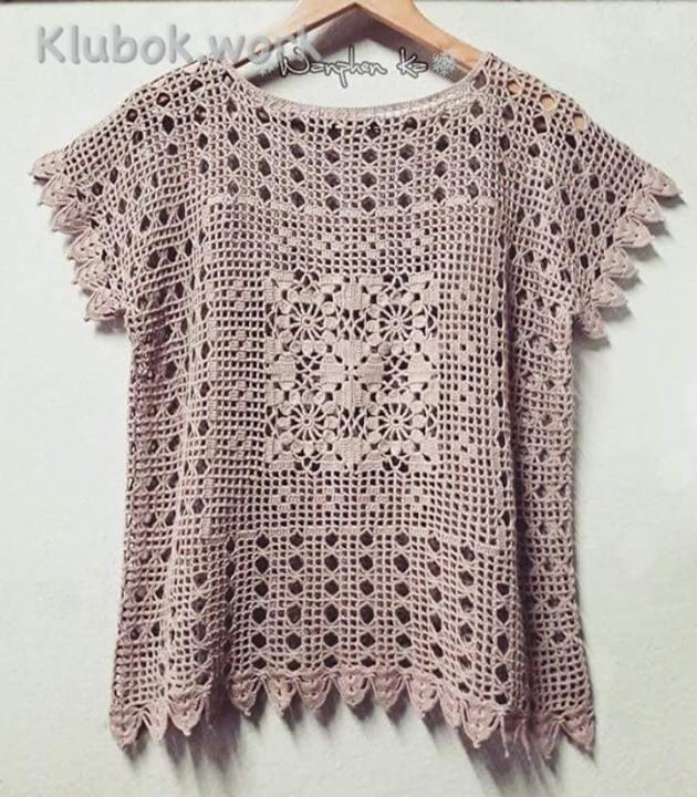 Топ крючком. Топ крючком.