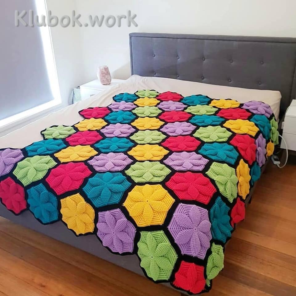 Плед крючком Плед крючком