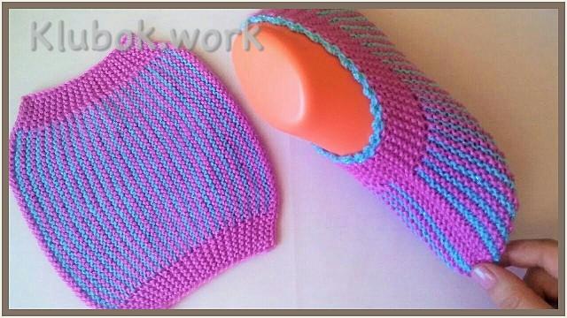 Следки спицами одним полотном Следки спицами одним полотном