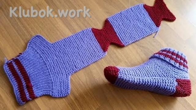 Тапочки спицами Тапочки спицами