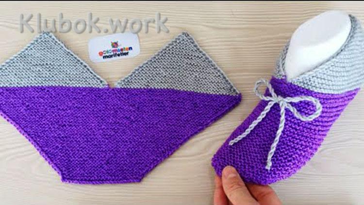 Тапочки спицами. Идеи. Тапочки спицами. Идеи.