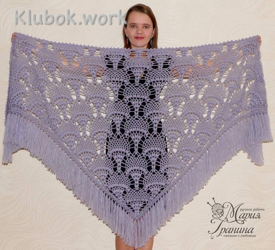 Шаль крючком Шаль крючком