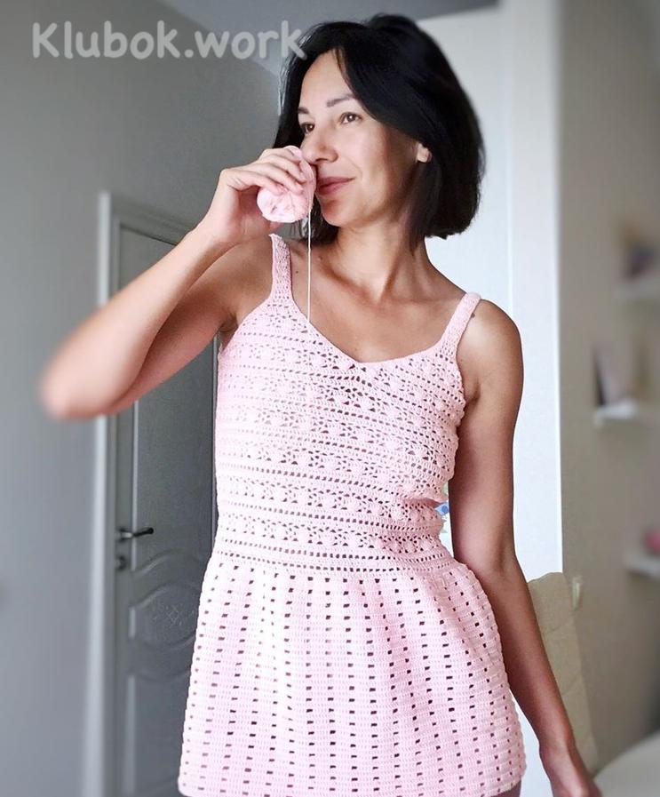 Сарафан крючком Сарафан крючком