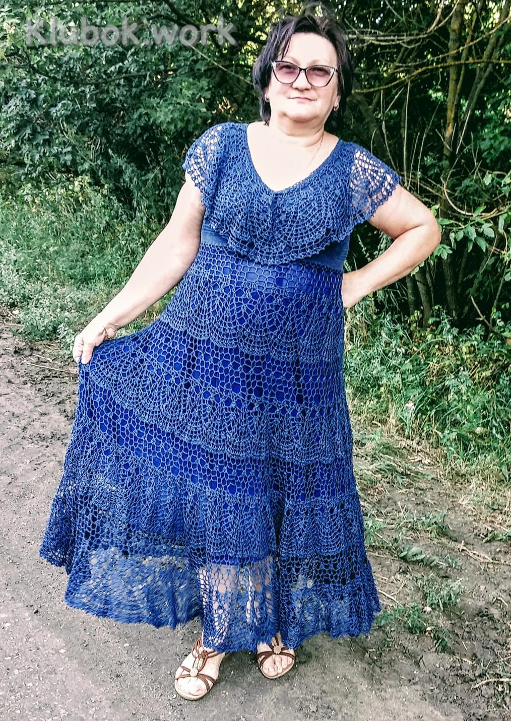 Платье крючком Платье крючком