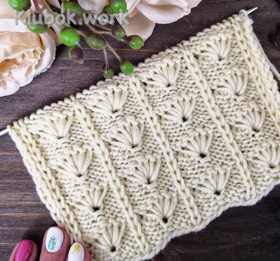 Узор спицами  Узор спицами