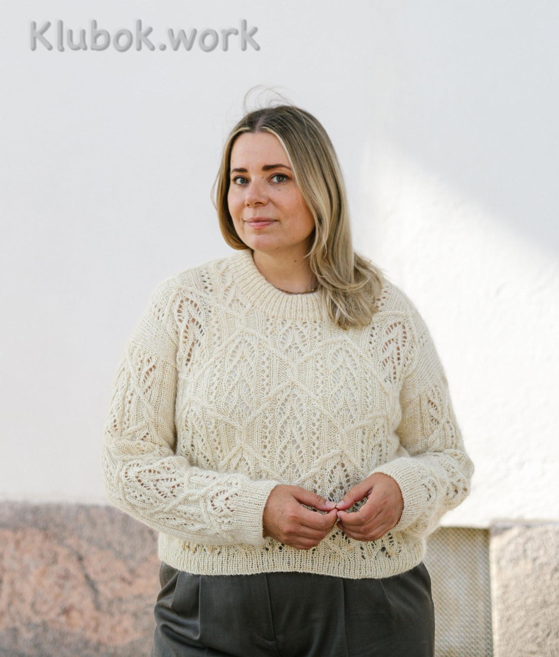 Пуловер спицами Пуловер спицами